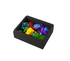 GAMEGENIC Box na žetony, karty a kostky Token Keep černá / magnetické víko / 113 × 87 × 36 mm