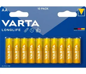 Varta Longlife AA / Baterie / 1.5V / alkalická / 10 ks