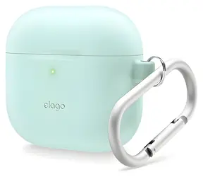 Elago Airpods 4 Silicone Hang Case mentolově-zelená / Pouzdro / silikonové / s poutkem na zavěšení / pro AirPods 4