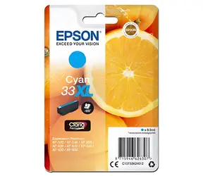 EPSON originální cartridge 33XL / XP-635 / XP-830 / 8.9 ml / azurová