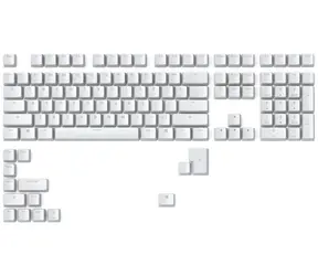 Glorious GMMK ABS Doubleshot V2 UK bílá / Klávesy pro klávesnici GMMK / ABS / UK Layout / Cherry MX(+)