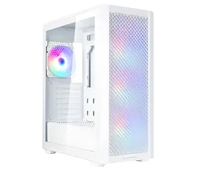 SilverStone FARA 515X bílá / PC skříň / Midi-Tower / ARGB / Temperované sklo