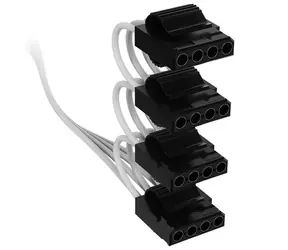 Corsair Premium Sleeved bílá / Molex kabel / Type 4 (gen.4) / 4x 4-pin Molex / 450-750 mm