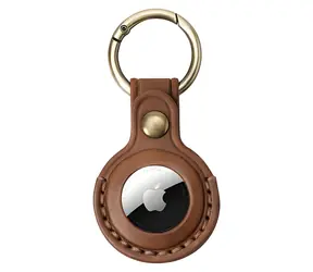 Mobile Origin AirTag Leather A6 tmavě hnědá / Klíčenka / Kůže
