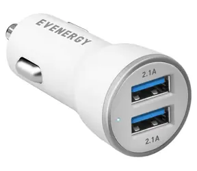 sbs Evenergy bílá / Autonabíječka / 2x USB-A / 2,1 A