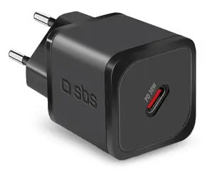 SBS Mini černá / Cestovní nabíječka USB-C / GaN / 30 W / PD
