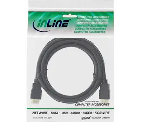 InLine černá / HDMI kabel / 4K UHD / HDMI (M) - HDMI (M) / 3 m