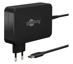 Goobay černá / Napájecí adaptér pro notebooky / 90 W / USB-C