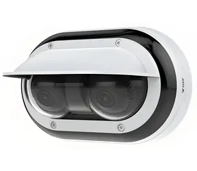AXIS P4708-PLVE / Venkovní panoramatická IP kamera / kopule / 2x 8 Mpx / Antivandal / Den a noc