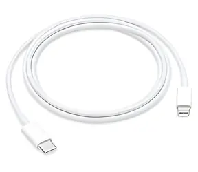 iPhone bílá / Datový kabel / Lightning na USB-C / 1 m / OEM