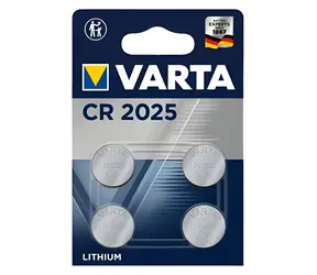 Varta CR2025 / Baterie / knoflíková / lithiová / 4 ks