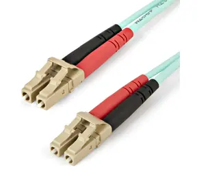 StarTech tyrkysová / Optický patch kabel / LC/LC / Duplex Multimode OM4 / 50/125 µm / 100 Gb / 1 m