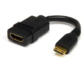 StarTech Mini HDMI - HDMI 13 cm / Adaptér / 4K 30Hz / HDMI 1.4 / Pozlacené konektory