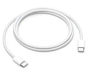 iPhone MM093ZM/A bílá / Datový kabel / USB-C/USB-C / 60W / 1m