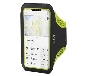 SBS Armband XXXL černá / Sportovní pouzdro na rameno / pro smartphony do 6,7"