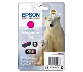 Epson 26 purpurová / Originální inkoustová cartridge / 4.5 ml / XP-510, 520, 600, 605, 610, 615, 620