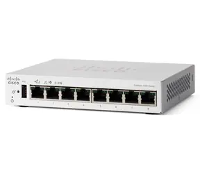 Cisco Catalyst 1200-8T-D / Switch / 8x 10/100/1000 / PoE+ 67W / L3 / Desktop