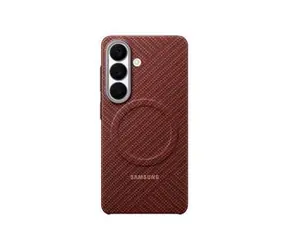 Samsung Galaxy S26 Carbon Magnet Case Coral Red / Kryt na mobil / karbonový / s magnetem