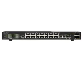 QNAP QSW-M2130P-2C2S26T / Switch / 24x 2,5GbE / 2x 10GbE SFP+ / 2x 10GbE RJ45 / 2x 10GbE Combo / PoE++ 375W / Řízený L2