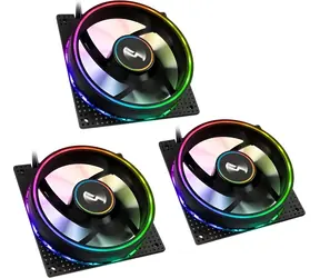 Cryorig Crona S černá / Ventilátor / PWM / ARGB / 120mm / 3 ks