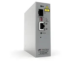 Allied Telesis Industrial / Mediakonvertor / 10/100/1000T na 100X/1000X/SFP / -40 až 75 °C / TAA