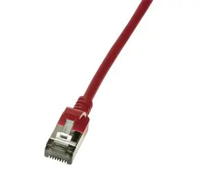 LogiLink červená / Patch kabel / CAT6 / SLIM / U/FTP / 0,3 m