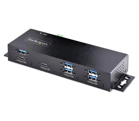 StarTech Průmyslový USB hub / 7 portů / 5x USB-A / 2x USB-C / kovový