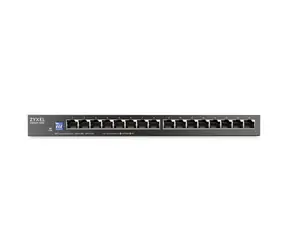 ZyXEL GS1100-16ES / Switch / 16x GLAN / 10/100/1000 Mbps / Fanless / Desktop