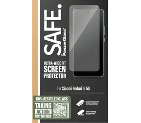 PanzerGlass SAFE černá / Tvrzené sklo / UWF / pro Xiaomi Redmi 15 5G / plně nalepovací