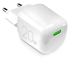 Puro MiniPro bílá / Cestovní adaptér / GaN / USB-C / 20 W