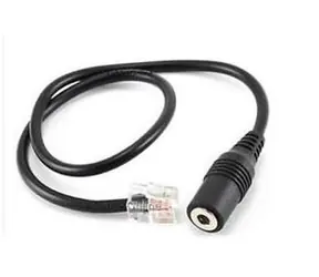 WELL Mairdi MRD-QD172 černá / Redukce / RJ9 na 3,5 mm jack / 0,8 m / pro telefony Yealink