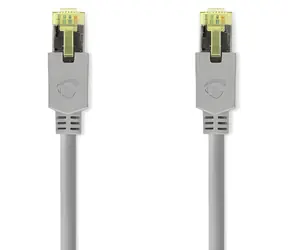 Nedis CAT7 S/FTP 3m šedá / Síťový kabel / RJ-45 / Snagless / LSZH