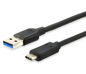 Equip černý / Kabel / USB-A - USB-C / USB 3.2 Gen 1 / 5 Gbps / 1 m
