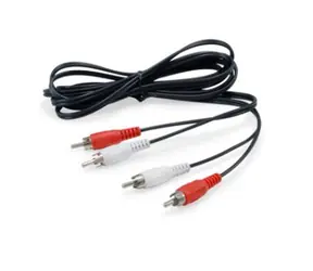 Equip Audiokabel černá / Audio kabel / 2x RCA (M) - 2x RCA (M) / 2,5 m
