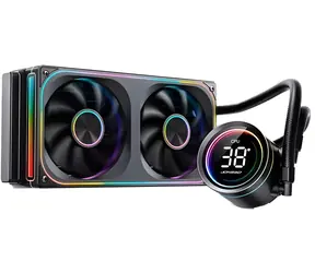 Jonsbo TH-240 černá / AIO vodní chladič CPU / 240mm radiátor / ARGB / segmentový displej