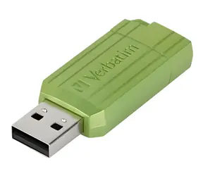 Verbatim Store 'n' Go PinStripe 64GB zelená / Flash disk / USB 2.0 / čtení 12 MB/s / zápis 5 MB/s