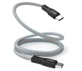 SBS USB-C 1 m šedá / Magnetický kabel / 60 W
