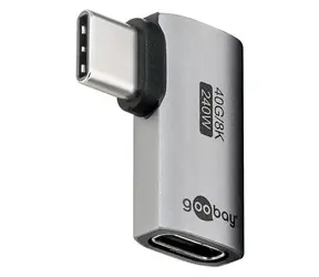 Goobay 74441 / Adaptér USB-C / úhlový 90° vodorovný / USB4