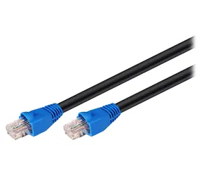 Goobay CAT 6 75 m černá / Patch kabel / U/UTP / venkovní