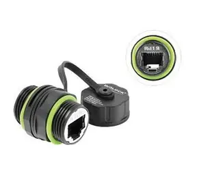 Delock 87175 černá / Kabelová spojka / RJ-12 / M20x1,5mm / IP68