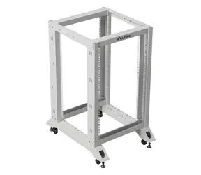 Lanberg Open Rack 18U šedá / Otevřený rack / 19" / 600 x 800 mm / nosnost 600 kg