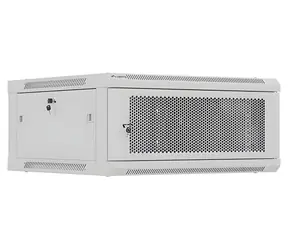 Lanberg WF01-6604-23S šedá / Nástěnný rozvaděč / 19" / 4U / 600x600 mm / nosnost 60 kg
