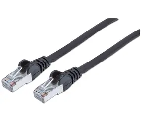 Intellinet patch kabel CAT6 černá / Patch kabel / S/FTP / LSZH / 350 MHz / 1 m