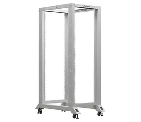 Lanberg Open Rack 32U šedá / Otevřený rack / 19" / 600 x 1000 mm / nosnost 600 kg