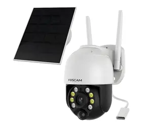Foscam B4 bílá / Venkovní IP kamera / Bullet / 2560 x 1440 / IR / Wi-Fi / Solární panel / IP65