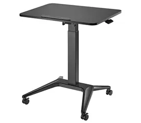 Maclean MC-453 B černá / Pojízdný stolek na notebook / nastavitelná výška / nosnost 8 kg