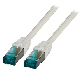 EFB Cat.6A S/FTP 1 m šedá / Patch kabel / RJ-45 / LSZH