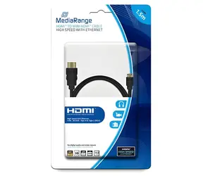 MediaRange kabel HDMI - mini HDMI 1,5 m černá / Kabel HDMI / 4K / Ethernet / 3D