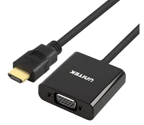 Unitek Y-6333 / Adaptér HDMI na VGA + audio jack 3.5mm / Full HD