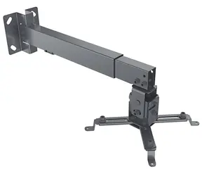 Manhattan Držák projektoru černý / Držák / stropní a nástěnný / nosnost 20 kg / výška 43-65 cm